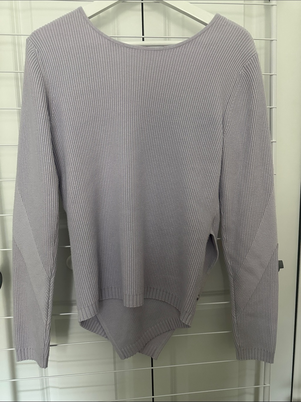 lululemon athletica Light Lavender Ribbed Crewneck Sweater